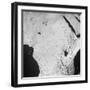 Orographical Map of the Congo Basin and Sahara Desert-null-Framed Photographic Print