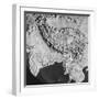 Orographical Map of Tibet and Mt. Everest-null-Framed Photographic Print