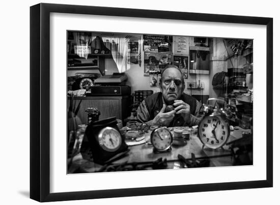 Orologiaio-Antonio Grambone-Framed Photographic Print