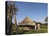 Oromo Family Outside Their House, Oromo Village Near Langano Lake, Rift Valley, Ethiopia, Africa-Jane Sweeney-Stretched Canvas