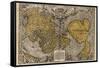 Oronce Fine's World Map, 1531-Library of Congress-Framed Stretched Canvas