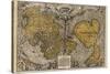 Oronce Fine's World Map, 1531-Library of Congress-Stretched Canvas