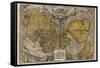 Oronce Fine's World Map, 1531-Library of Congress-Framed Stretched Canvas