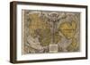 Oronce Fine's World Map, 1531-Library of Congress-Framed Photographic Print