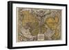 Oronce Fine's World Map, 1531-Library of Congress-Framed Photographic Print