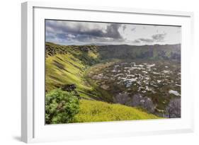 Orongo Crater, Rano Kau, Rapa Nui National Park-Michael Nolan-Framed Photographic Print