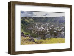 Orongo Crater, Rano Kau, Rapa Nui National Park-Michael Nolan-Framed Photographic Print