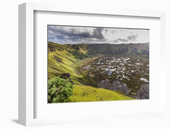 Orongo Crater, Rano Kau, Rapa Nui National Park-Michael Nolan-Framed Photographic Print