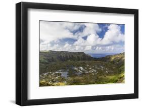 Orongo Crater, Rano Kau, Rapa Nui National Park-Michael Nolan-Framed Photographic Print