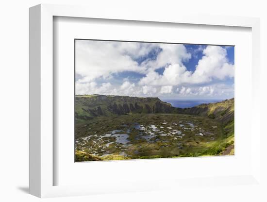 Orongo Crater, Rano Kau, Rapa Nui National Park-Michael Nolan-Framed Photographic Print