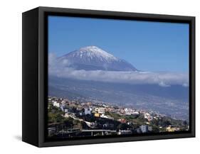 Orotava Valley and Pico Del Teide, Tenerife, Canary Islands, Spain, Europe-Hans Peter Merten-Framed Stretched Canvas