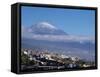 Orotava Valley and Pico Del Teide, Tenerife, Canary Islands, Spain, Europe-Hans Peter Merten-Framed Stretched Canvas