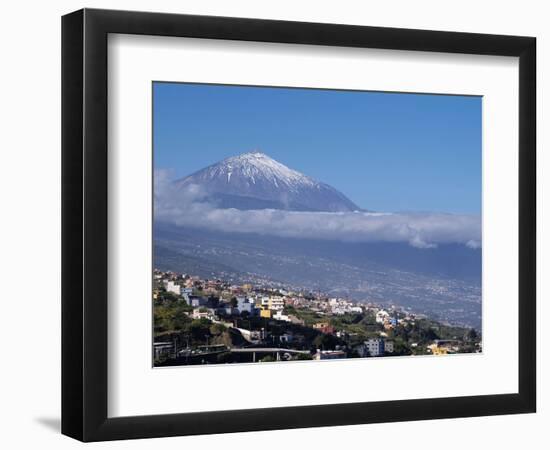 Orotava Valley and Pico Del Teide, Tenerife, Canary Islands, Spain, Europe-Hans Peter Merten-Framed Photographic Print