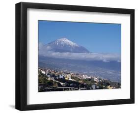 Orotava Valley and Pico Del Teide, Tenerife, Canary Islands, Spain, Europe-Hans Peter Merten-Framed Photographic Print