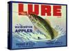 Oroville, Washington, Lure Brand Apple Label-Lantern Press-Stretched Canvas