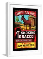 Orphan Boy Smoking Tobacco-null-Framed Art Print