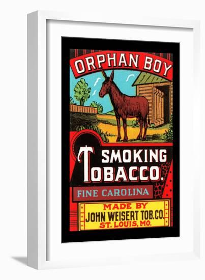 Orphan Boy Smoking Tobacco-null-Framed Art Print