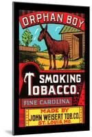 Orphan Boy Smoking Tobacco-null-Mounted Art Print