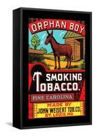 Orphan Boy Smoking Tobacco-null-Framed Stretched Canvas