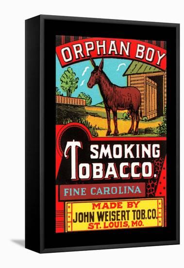 Orphan Boy Smoking Tobacco-null-Framed Stretched Canvas