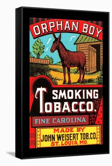 Orphan Boy Smoking Tobacco-null-Framed Stretched Canvas