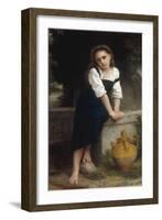 Orphan by a Spring (Orpheline a la Fontaine), 1883-William Adolphe Bouguereau-Framed Giclee Print