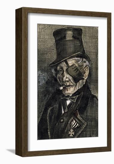 Orphan Man in Sunday with Eye Bandage-Vincent van Gogh-Framed Art Print