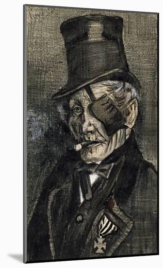 Orphan Man in Sunday with Eye Bandage-Vincent van Gogh-Mounted Art Print