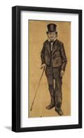 Orphan Man with Top Hat and Stick-Vincent van Gogh-Framed Art Print