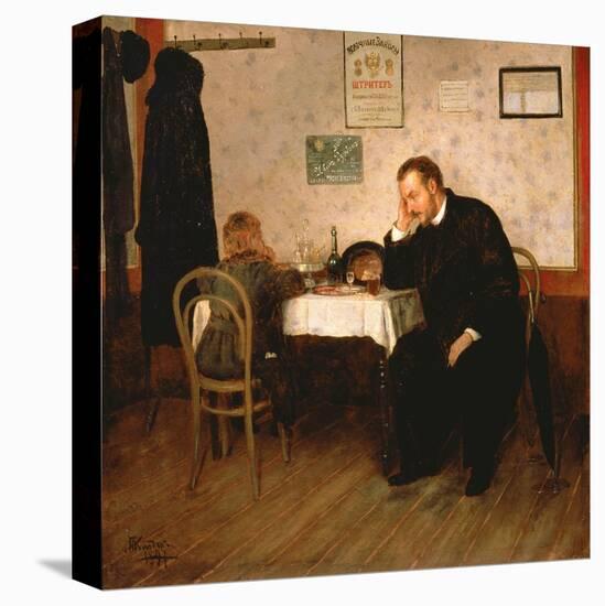 Orphaned, 1897-Baron Mikhail Petrovich Klodt von Jurgensburg-Stretched Canvas
