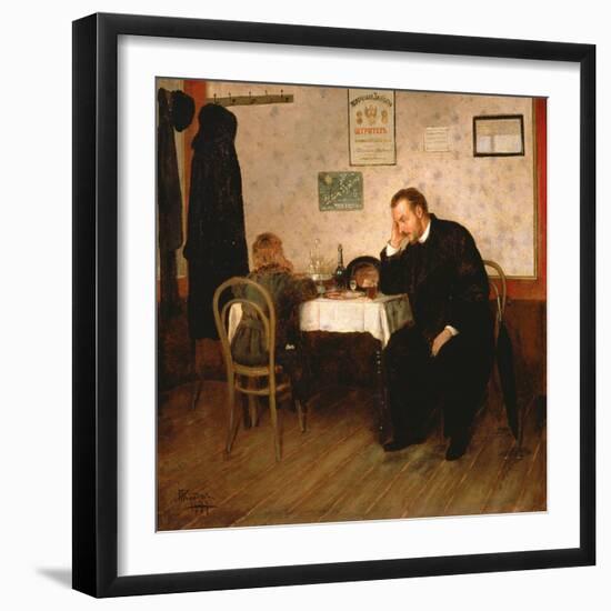 Orphaned, 1897-Baron Mikhail Petrovich Klodt von Jurgensburg-Framed Giclee Print