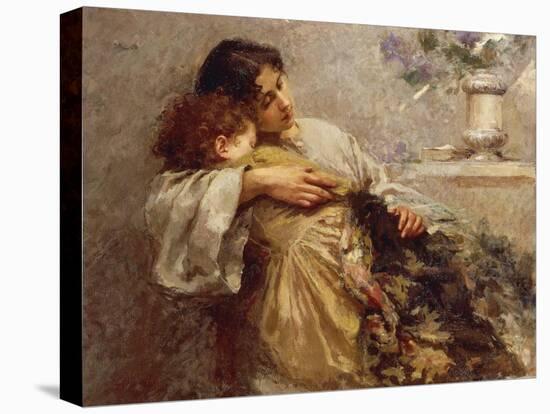 Orphans, 1896-Giuseppe Mentessi-Stretched Canvas