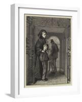 Orphans, a Sketch in the City-Arthur Boyd Houghton-Framed Giclee Print