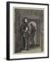 Orphans, a Sketch in the City-Arthur Boyd Houghton-Framed Giclee Print