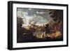 Orphee and Eurydice - Oil on Canvas, 17Th Century-Nicolas Poussin-Framed Giclee Print