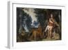 Orphée charmant les animaux-Toussaint Dubreuil-Framed Giclee Print