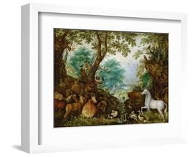 Orphee Parmi Les Animaux - Orpheus among the Animals - Roelant (Roelandt) Savery (1576-1639). Oil O-Roelandt Jacobsz Savery-Framed Giclee Print