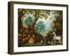 Orphee Parmi Les Animaux - Orpheus among the Animals - Roelant (Roelandt) Savery (1576-1639). Oil O-Roelandt Jacobsz Savery-Framed Giclee Print