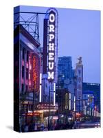 Orpheum Theatre on Granville Street, Vancouver, British Columbia, Canada, North America-Richard Cummins-Stretched Canvas