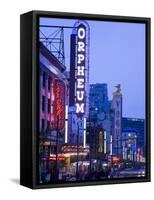 Orpheum Theatre on Granville Street, Vancouver, British Columbia, Canada, North America-Richard Cummins-Framed Stretched Canvas