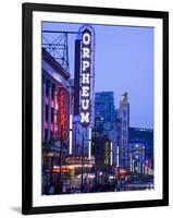 Orpheum Theatre on Granville Street, Vancouver, British Columbia, Canada, North America-Richard Cummins-Framed Photographic Print