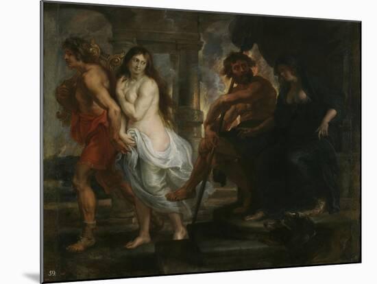 Orpheus and Eurydice, 1636-1638-Peter Paul Rubens-Mounted Giclee Print