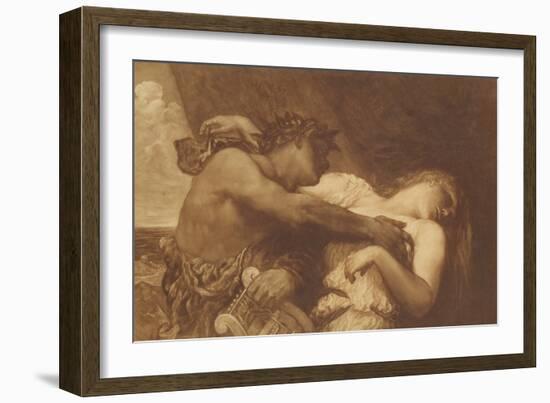 Orpheus and Eurydice, 1870-72-George Frederick Watts-Framed Giclee Print