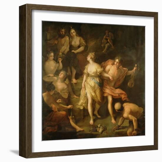 Orpheus and Eurydice, c.1709-Jean Raoux-Framed Giclee Print