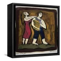 Orpheus and Eurydice-Leslie Xuereb-Framed Stretched Canvas