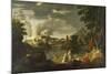 Orpheus and Eurydice-Nicolas Poussin-Mounted Giclee Print