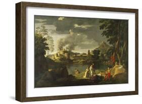 Orpheus and Eurydice-Nicolas Poussin-Framed Giclee Print