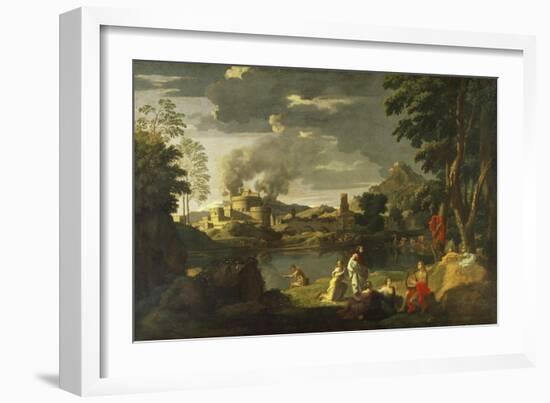 Orpheus and Eurydice-Nicolas Poussin-Framed Giclee Print