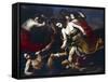 Orpheus Beaten by Bacchantes-Massimo Stanzione-Framed Stretched Canvas