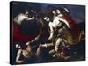 Orpheus Beaten by Bacchantes-Massimo Stanzione-Stretched Canvas